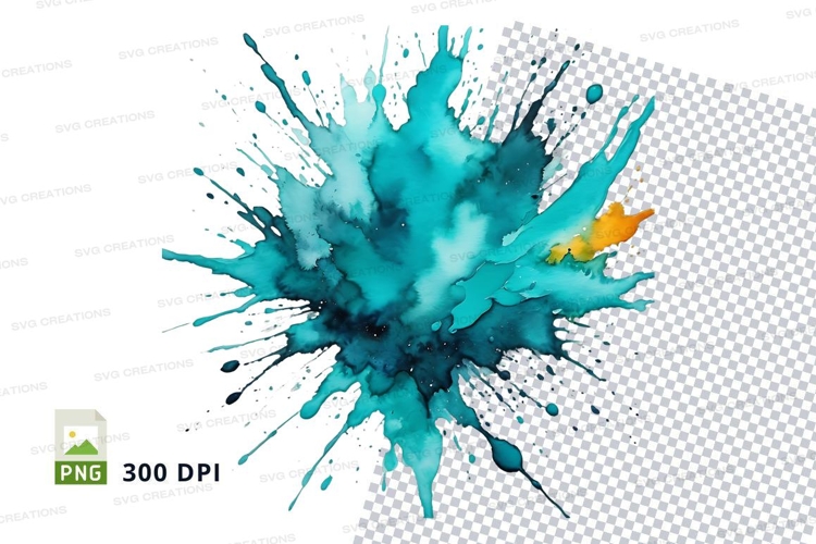 Abstract watercolor splash