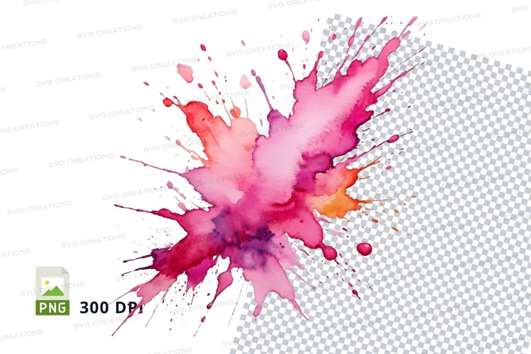 Abstract watercolor splash