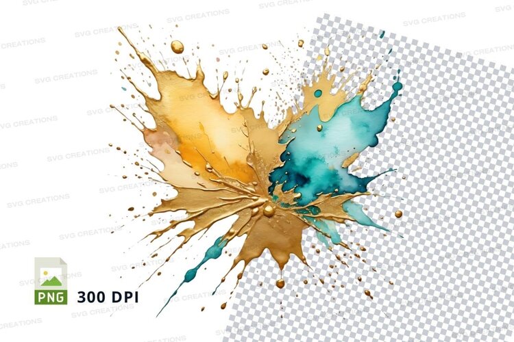 Abstract color splash example image 1
