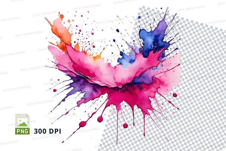Abstract watercolor splash