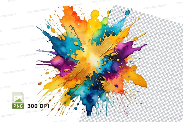 Colorful paint splash