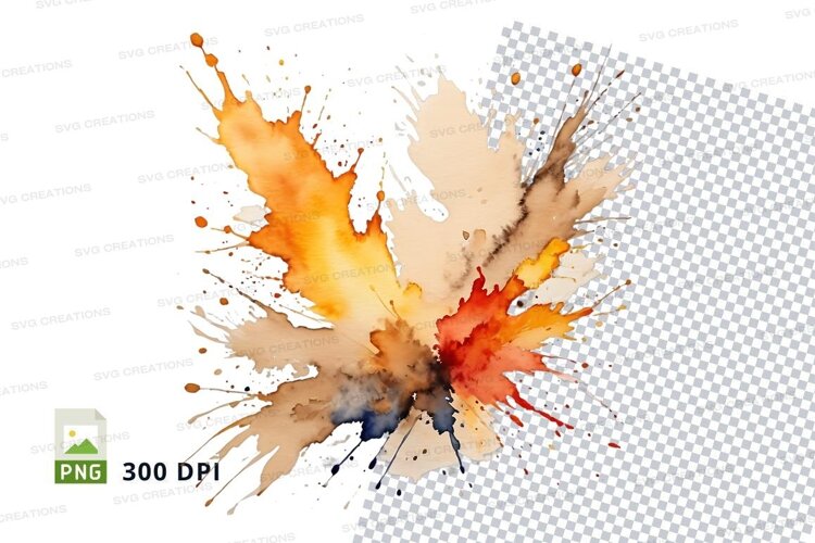 Abstract paint splatter example image 1