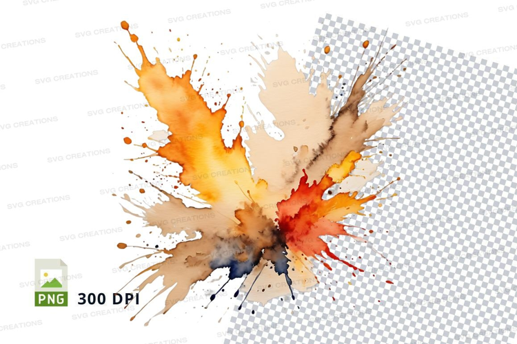 Abstract paint splatter