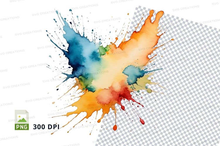 Colorful paint splash