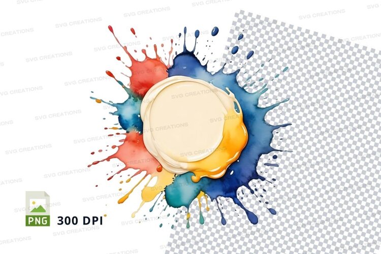 Vibrant paint splatter example image 1