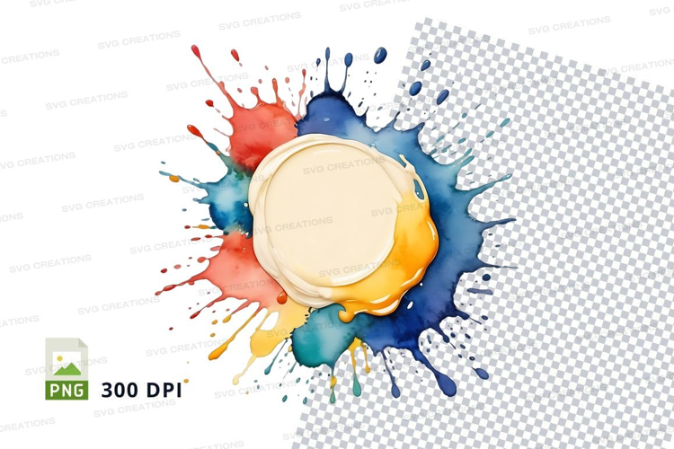 Vibrant paint splatter