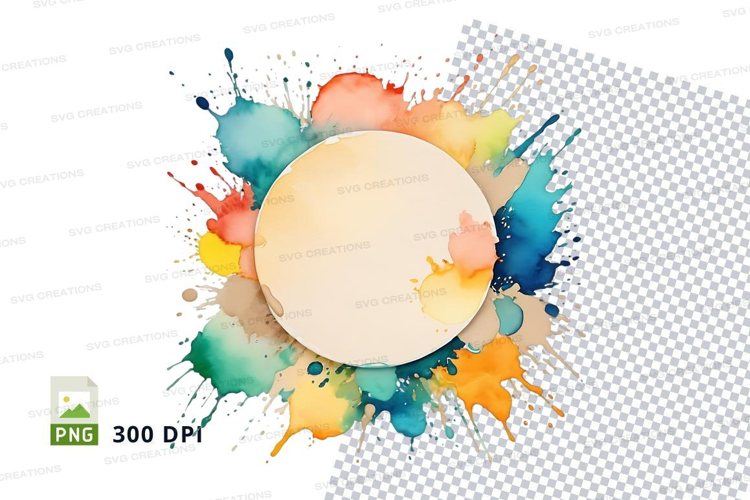 Colorful paint splash
