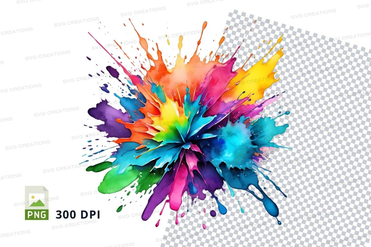 Colorful paint splash