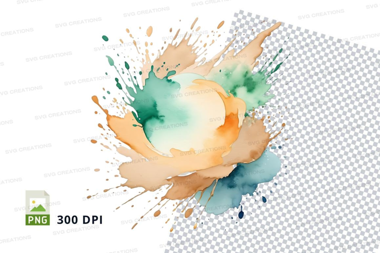 Abstract watercolor splash