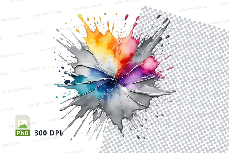 Colorful paint splash