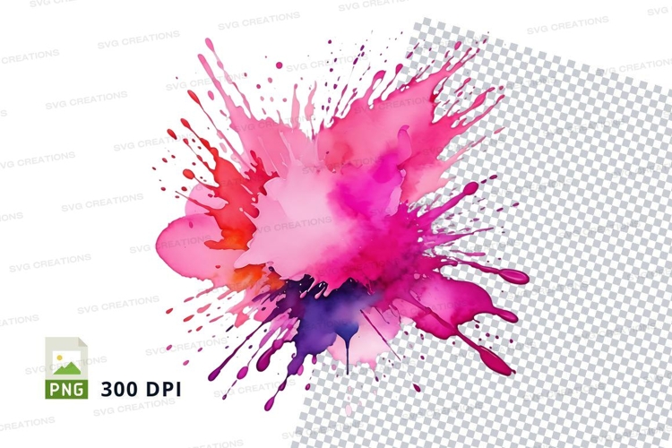 Vibrant paint splash