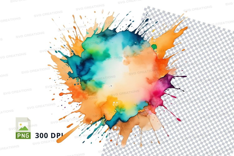 Colorful paint splash