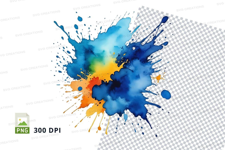 Abstract watercolor splash