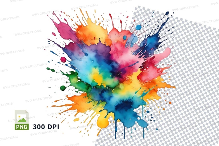 Vibrant paint splash