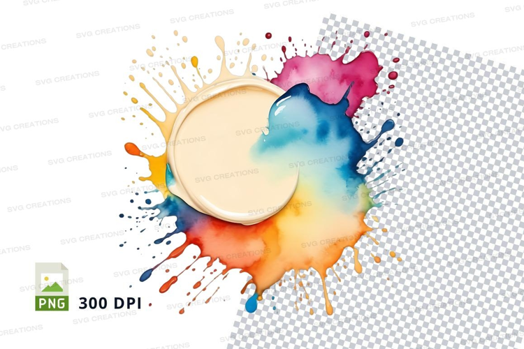 Colorful paint splash