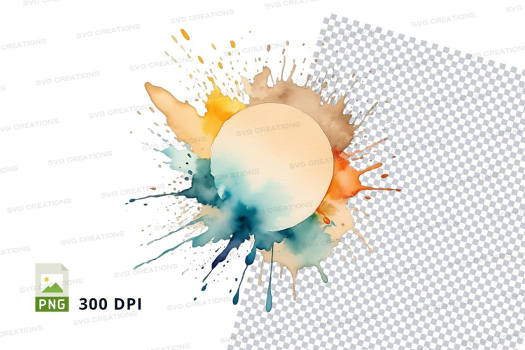 Colorful paint splash