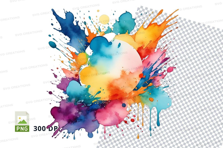 Vibrant splash of colors