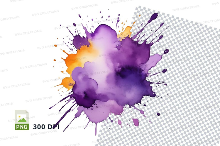Colorful paint splatter