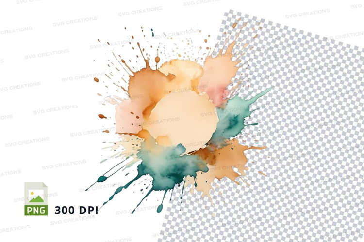 Abstract watercolor splash