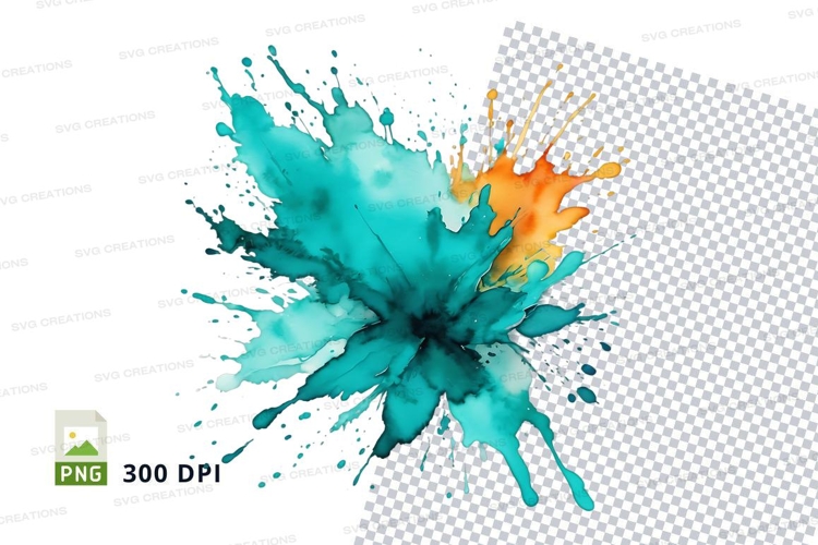 Colorful paint splash