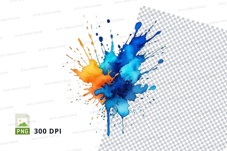 Vibrant paint splash