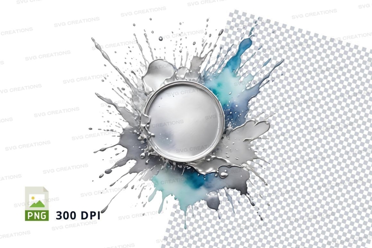 Splash effect with metal ring