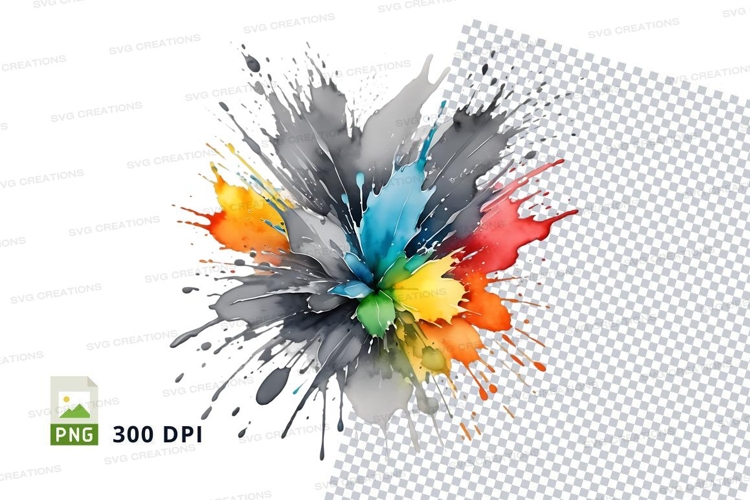 Colorful paint splash