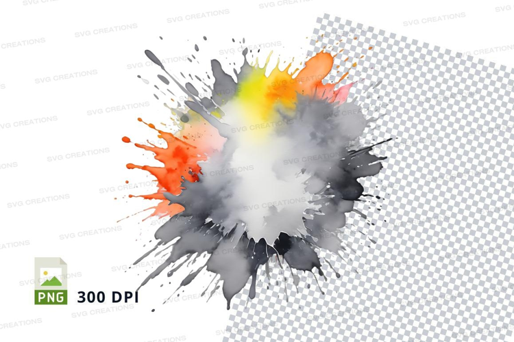 Colorful paint splash