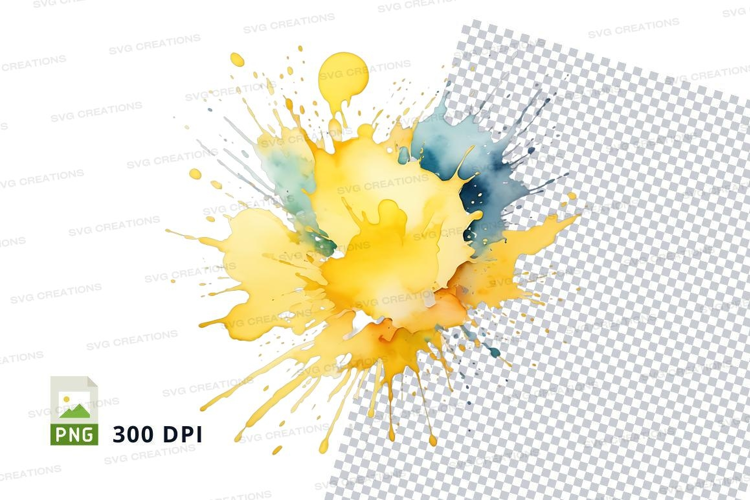 Vibrant paint splatter