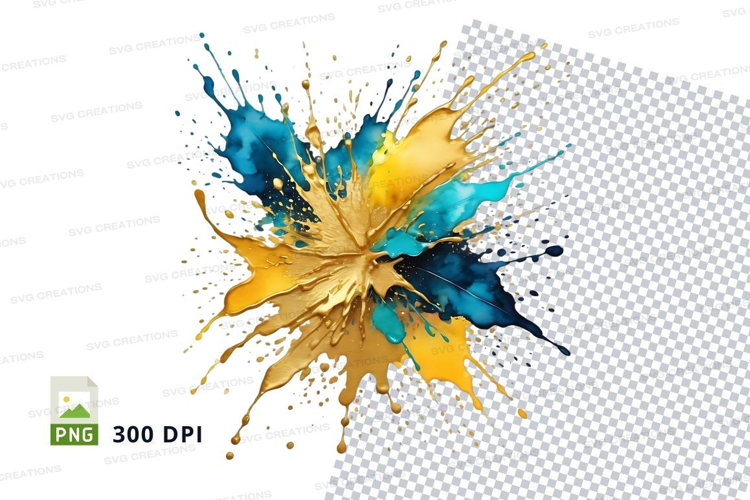 Colorful paint splash