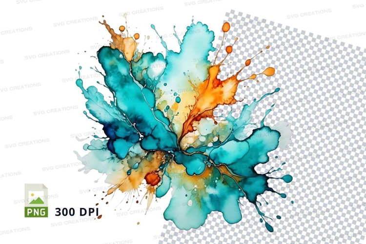 Abstract watercolor splash