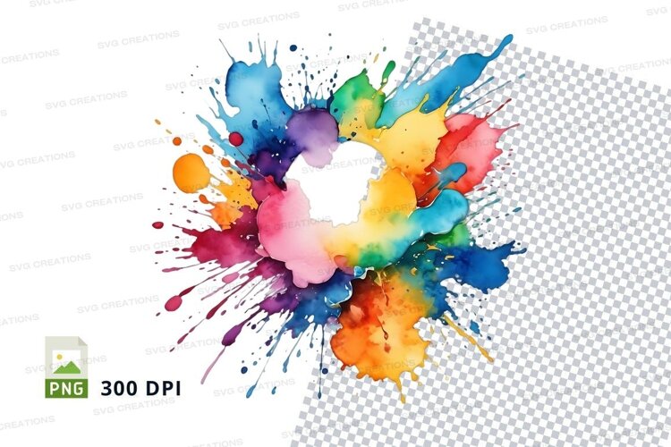 Vibrant color splash example image 1