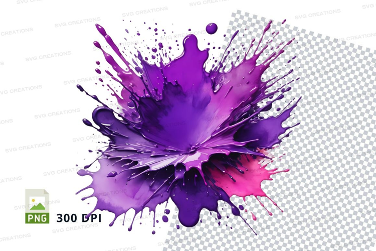 Vibrant paint splash