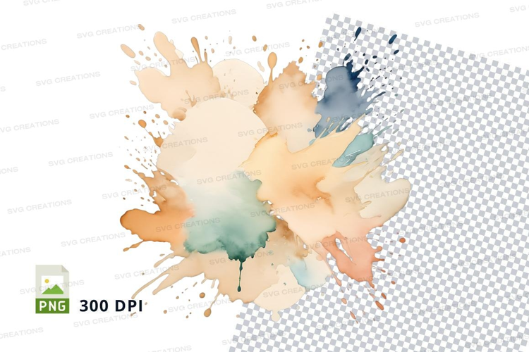 Abstract watercolor splash