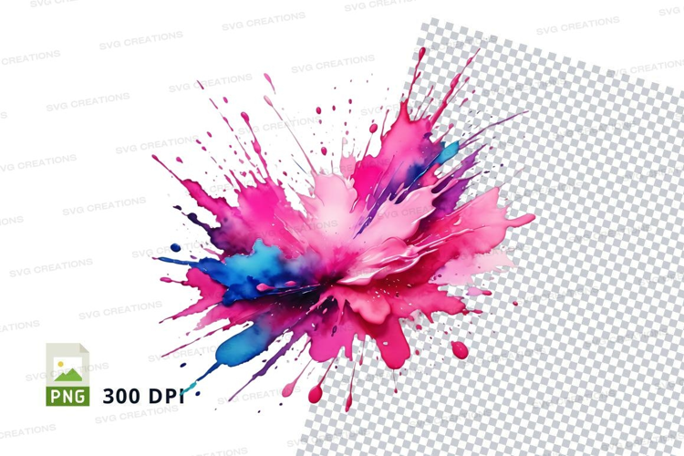 Colorful paint splash