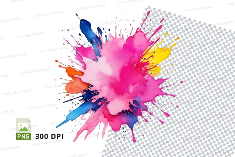 Colorful paint splash