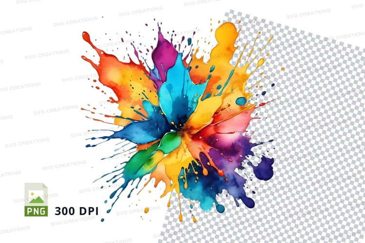 Colorful paint splash