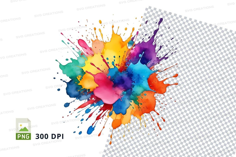 Colorful splash of paint