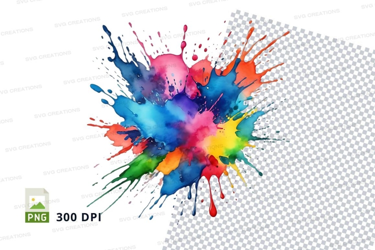 Colorful paint splash