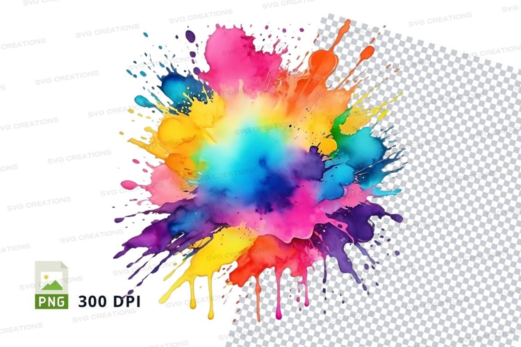 Colorful paint splash