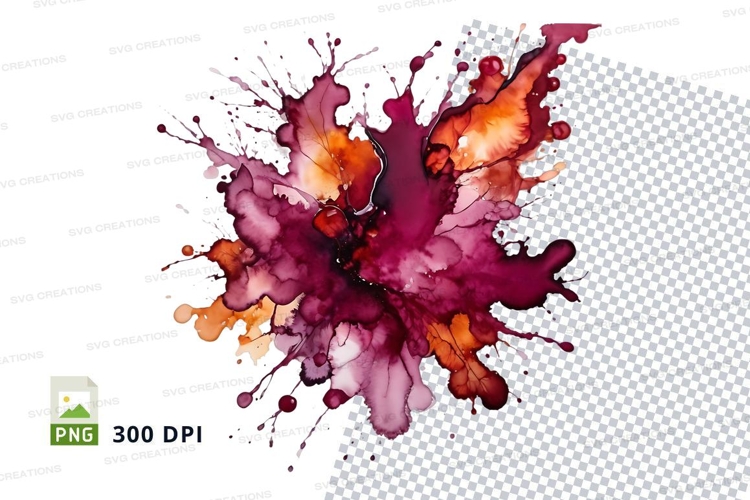 Abstract wine splash