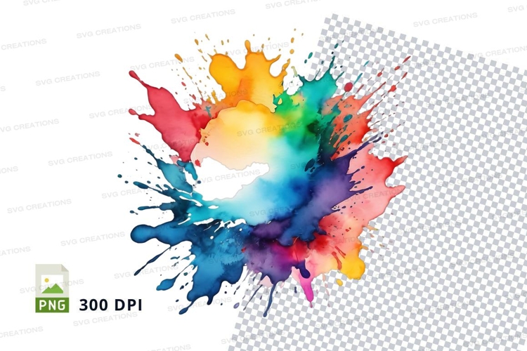 Colorful paint splash