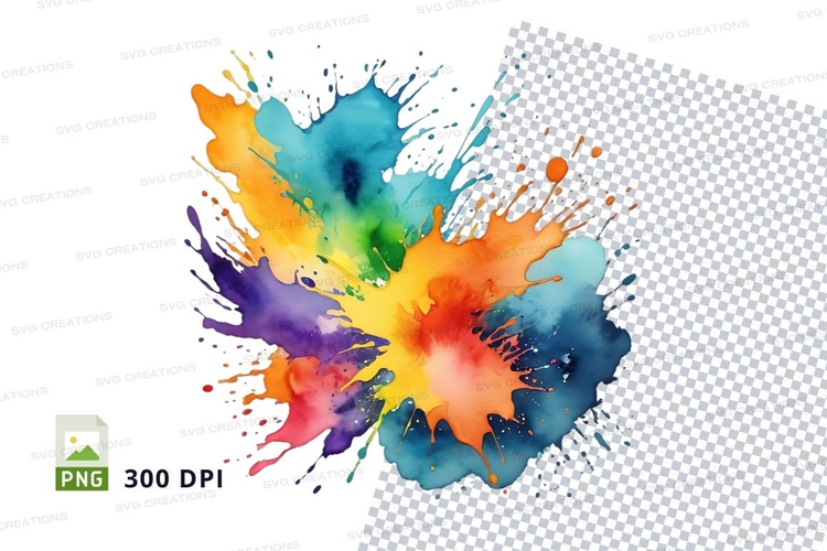 Colorful paint splash