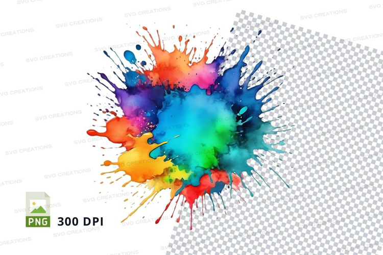 Colorful paint splash