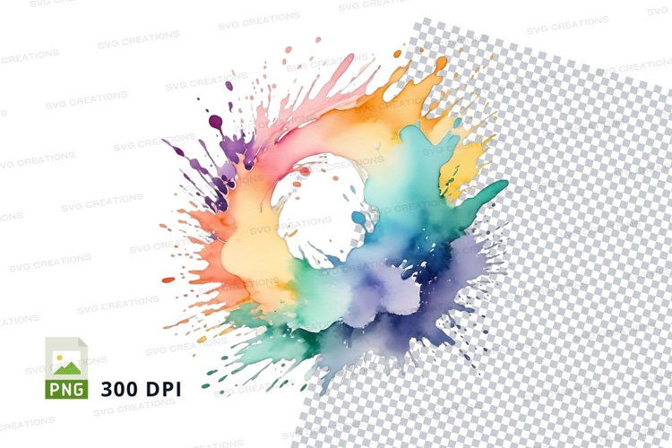 Colorful paint splash