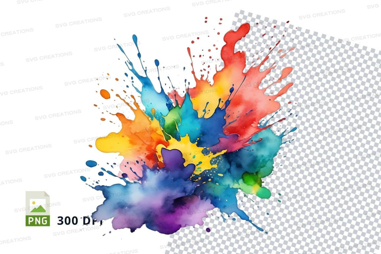 Colorful paint splash