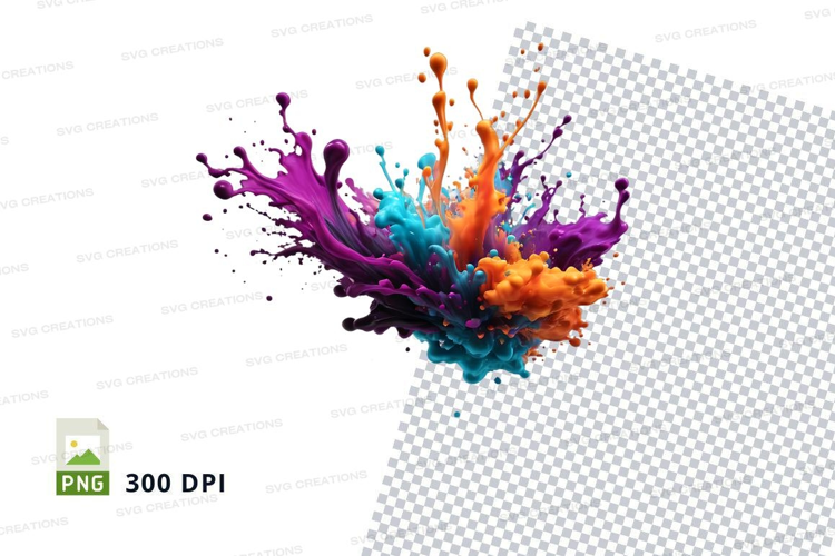 Colorful paint splash