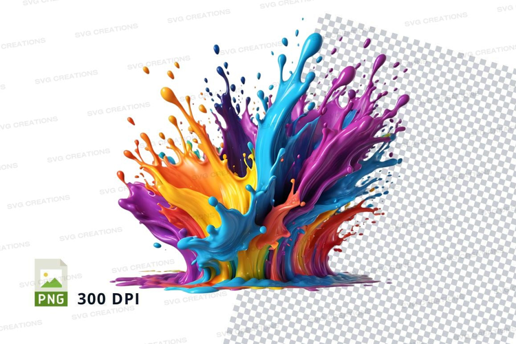 Colorful paint splash