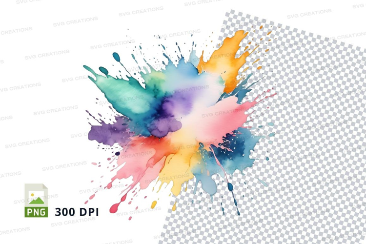 Colorful paint splash