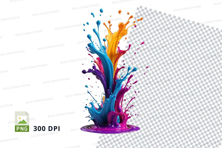 Colorful paint splash